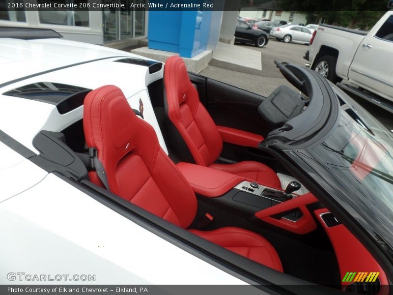 Arctic White / Adrenaline Red 2016 Chevrolet Corvette Z06 Convertible