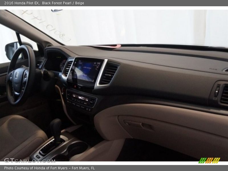 Black Forest Pearl / Beige 2016 Honda Pilot EX