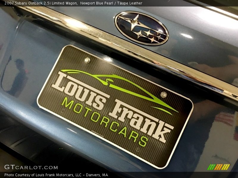 Newport Blue Pearl / Taupe Leather 2007 Subaru Outback 2.5i Limited Wagon