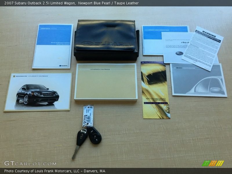 Newport Blue Pearl / Taupe Leather 2007 Subaru Outback 2.5i Limited Wagon
