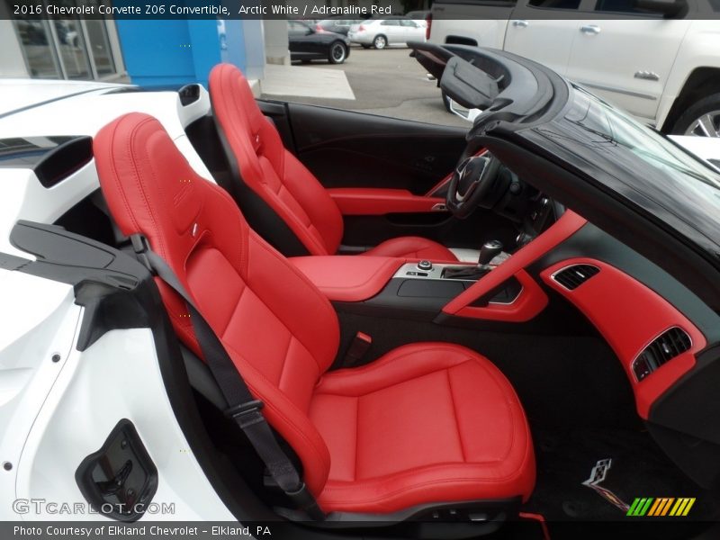 Arctic White / Adrenaline Red 2016 Chevrolet Corvette Z06 Convertible
