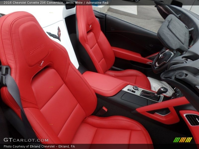 Front Seat of 2016 Corvette Z06 Convertible