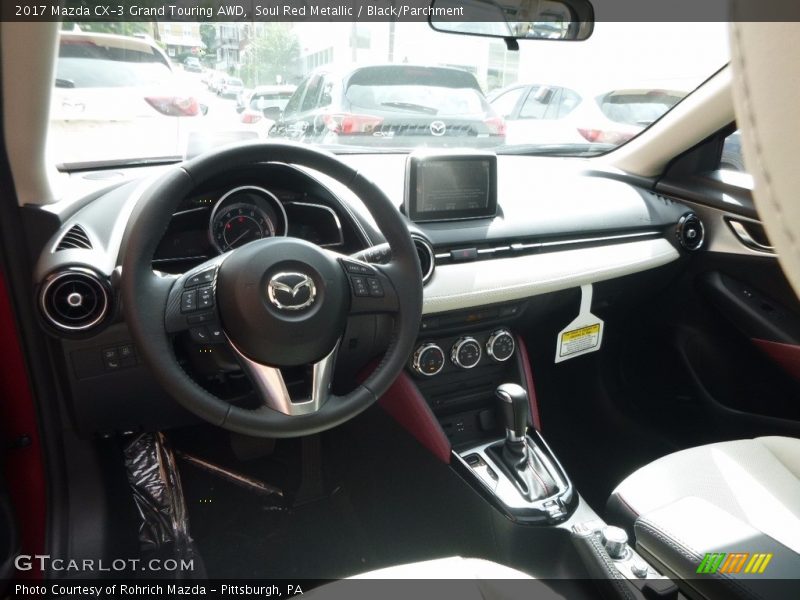 Soul Red Metallic / Black/Parchment 2017 Mazda CX-3 Grand Touring AWD