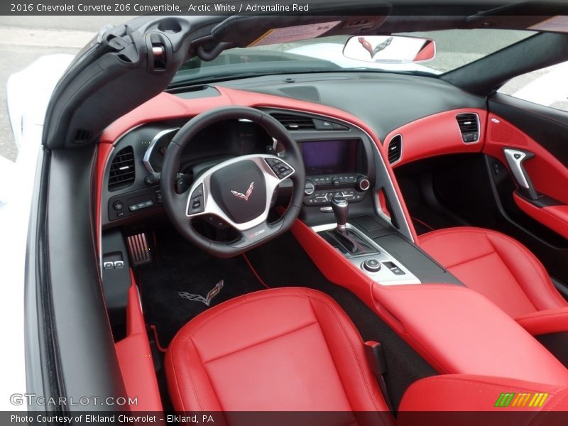 Adrenaline Red Interior - 2016 Corvette Z06 Convertible 