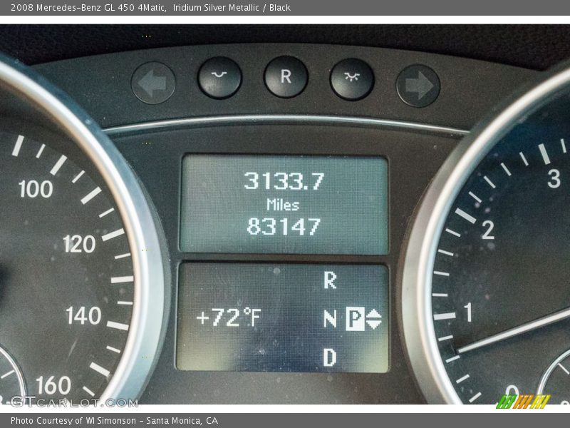 Iridium Silver Metallic / Black 2008 Mercedes-Benz GL 450 4Matic