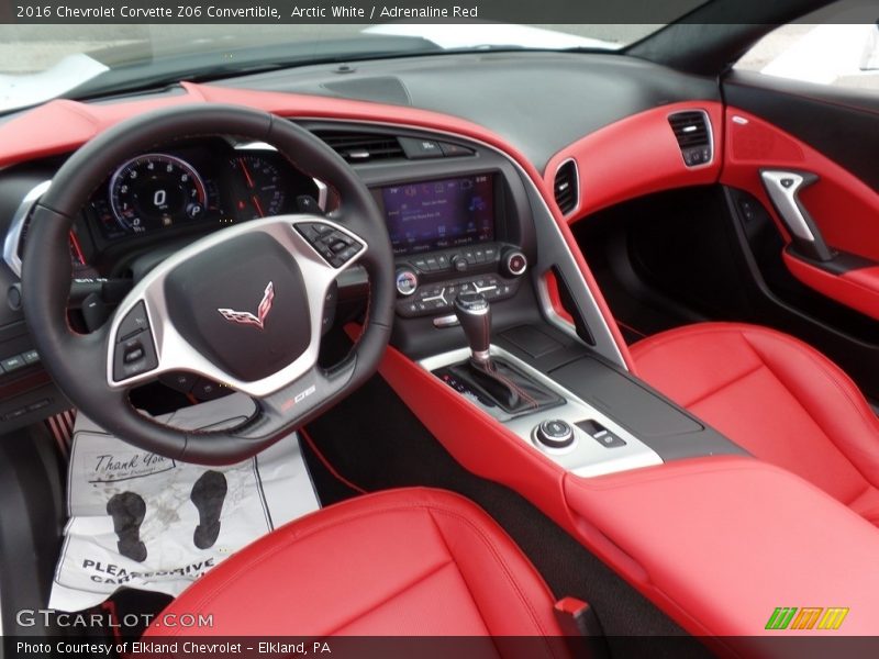 Arctic White / Adrenaline Red 2016 Chevrolet Corvette Z06 Convertible