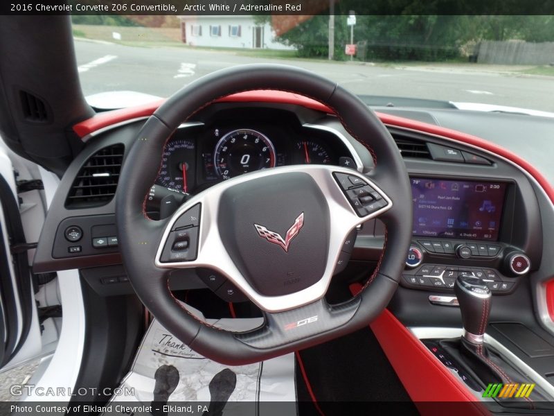 Arctic White / Adrenaline Red 2016 Chevrolet Corvette Z06 Convertible