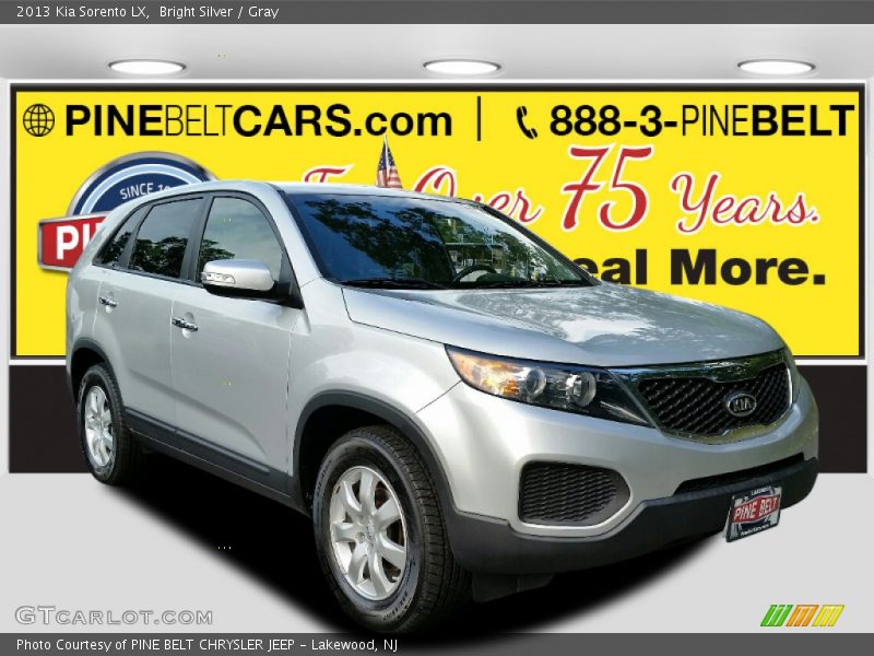 Bright Silver / Gray 2013 Kia Sorento LX