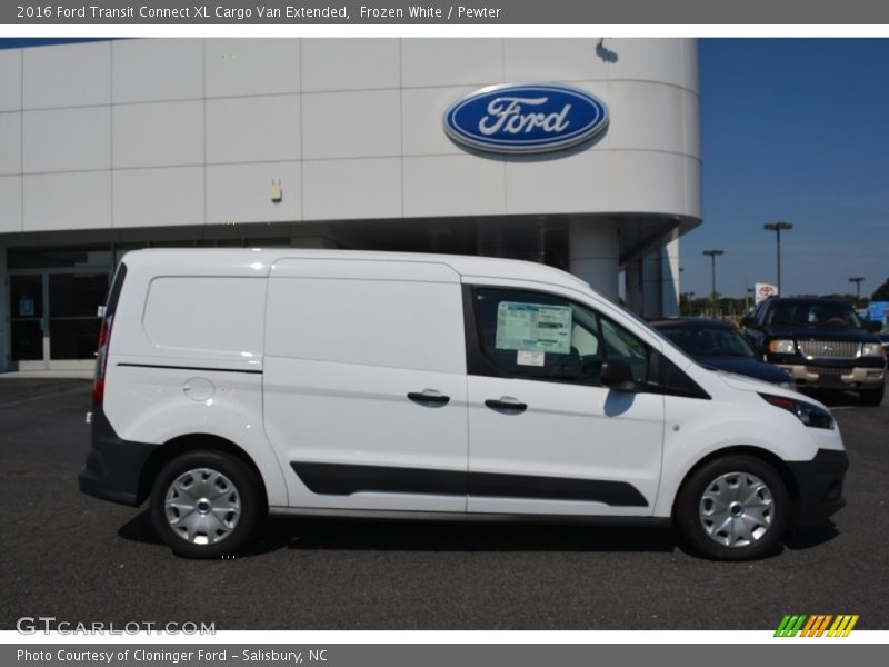 Frozen White / Pewter 2016 Ford Transit Connect XL Cargo Van Extended