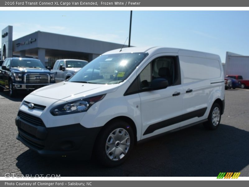 Frozen White / Pewter 2016 Ford Transit Connect XL Cargo Van Extended