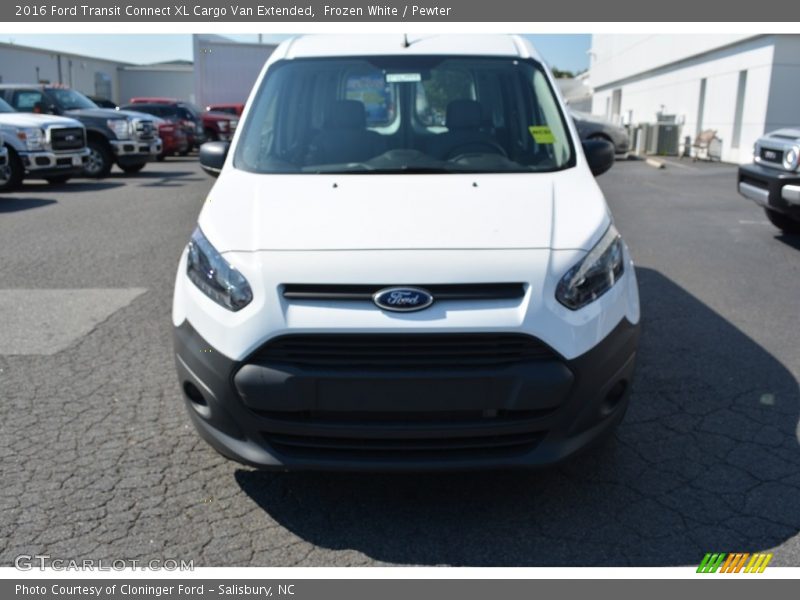Frozen White / Pewter 2016 Ford Transit Connect XL Cargo Van Extended