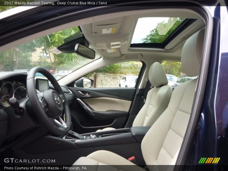 Deep Crystal Blue Mica / Sand 2017 Mazda Mazda6 Touring