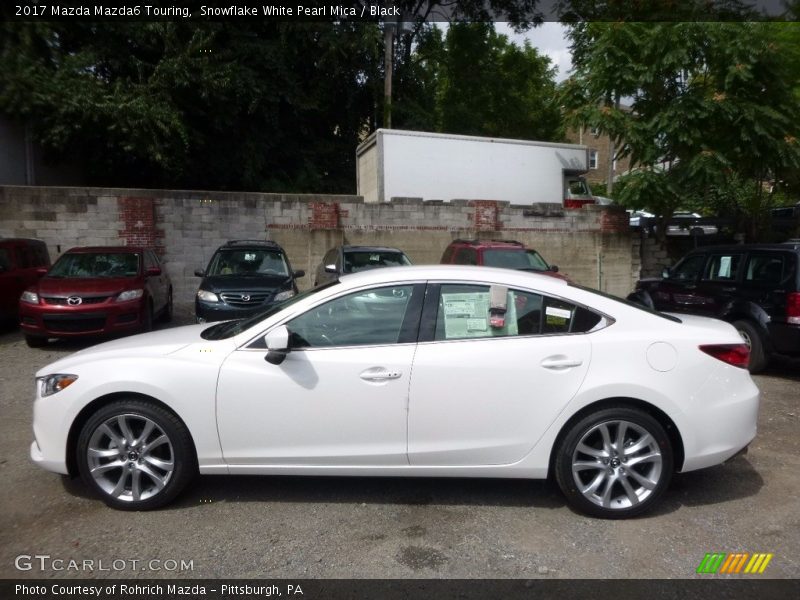 Snowflake White Pearl Mica / Black 2017 Mazda Mazda6 Touring