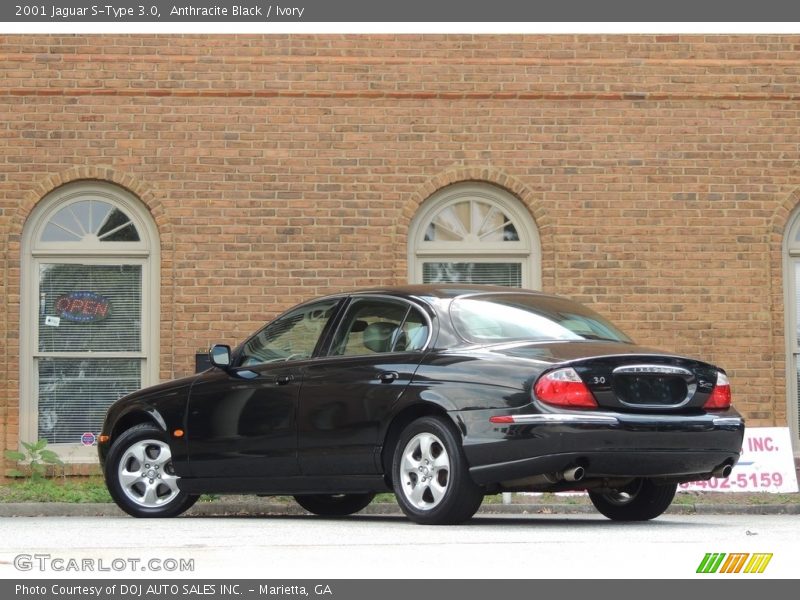 Anthracite Black / Ivory 2001 Jaguar S-Type 3.0