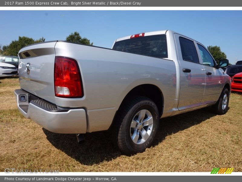 Bright Silver Metallic / Black/Diesel Gray 2017 Ram 1500 Express Crew Cab