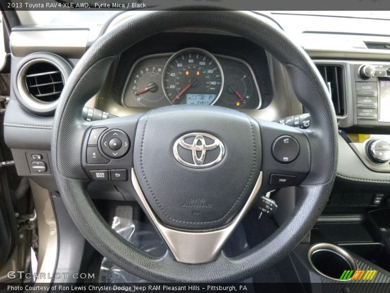 Pyrite Mica / Black 2013 Toyota RAV4 XLE AWD