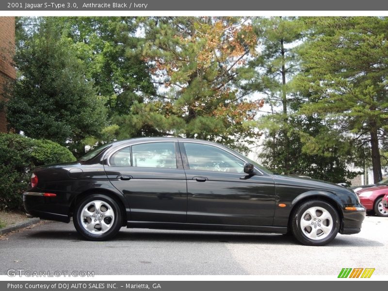 Anthracite Black / Ivory 2001 Jaguar S-Type 3.0