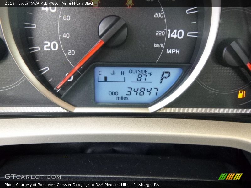 Pyrite Mica / Black 2013 Toyota RAV4 XLE AWD