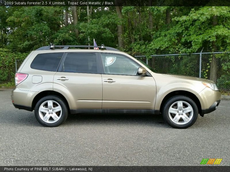 Topaz Gold Metallic / Black 2009 Subaru Forester 2.5 X Limited