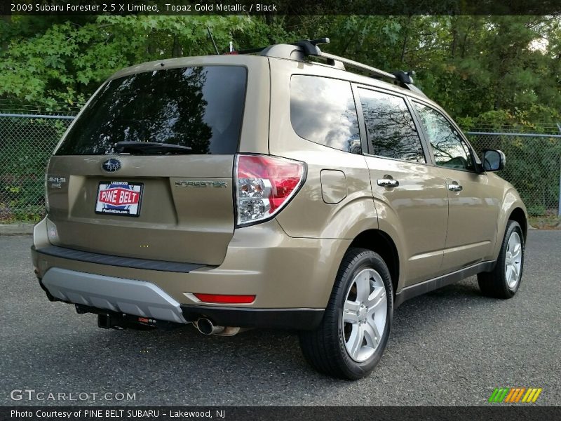 Topaz Gold Metallic / Black 2009 Subaru Forester 2.5 X Limited