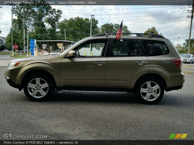 Topaz Gold Metallic / Black 2009 Subaru Forester 2.5 X Limited