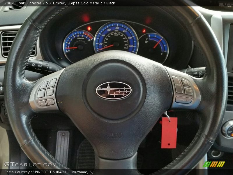 Topaz Gold Metallic / Black 2009 Subaru Forester 2.5 X Limited