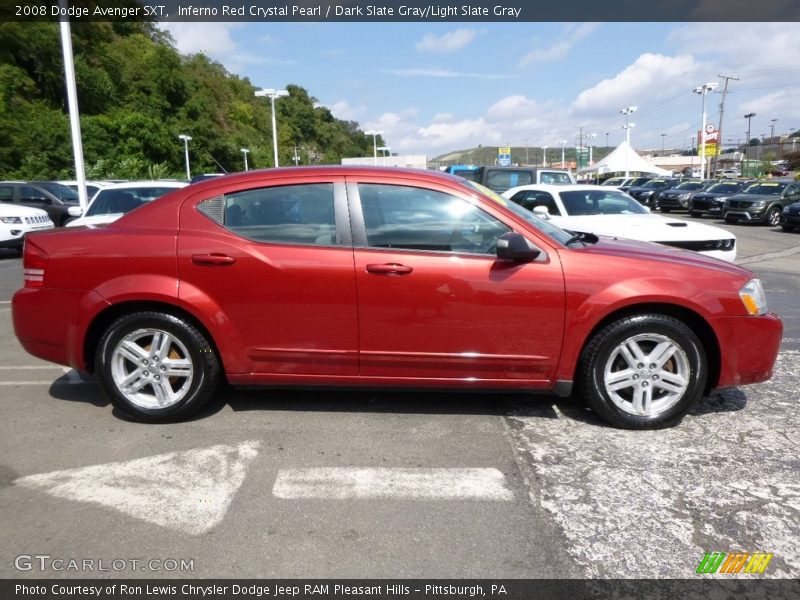 Inferno Red Crystal Pearl / Dark Slate Gray/Light Slate Gray 2008 Dodge Avenger SXT