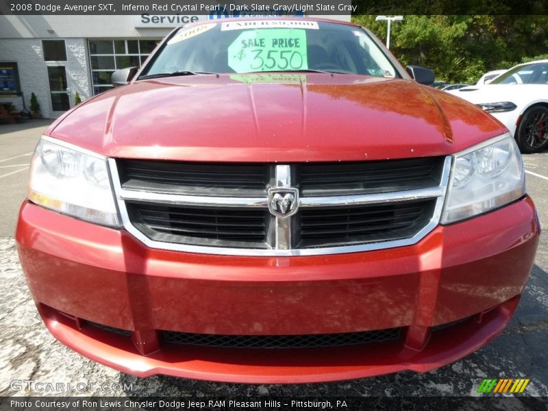 Inferno Red Crystal Pearl / Dark Slate Gray/Light Slate Gray 2008 Dodge Avenger SXT