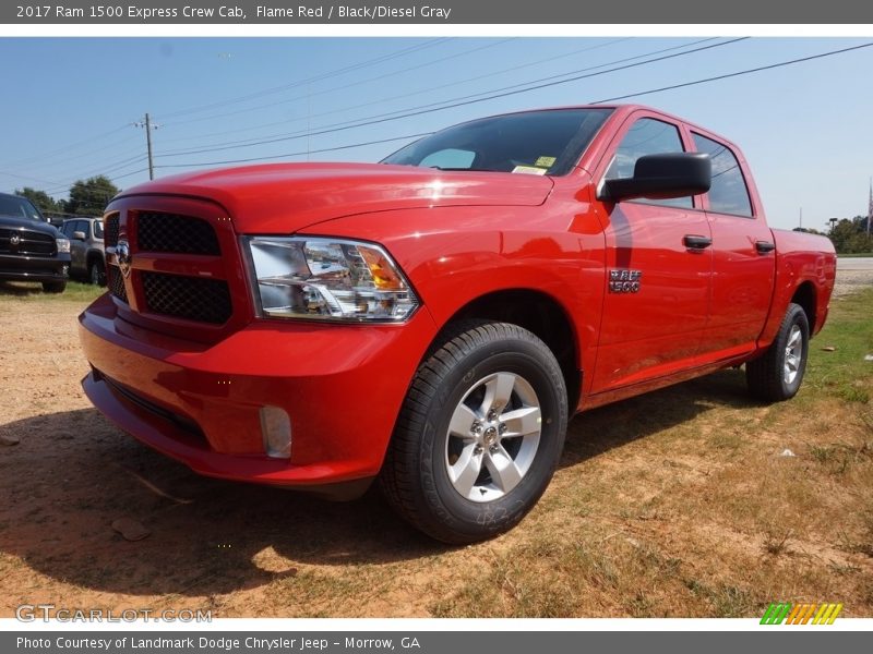 Flame Red / Black/Diesel Gray 2017 Ram 1500 Express Crew Cab