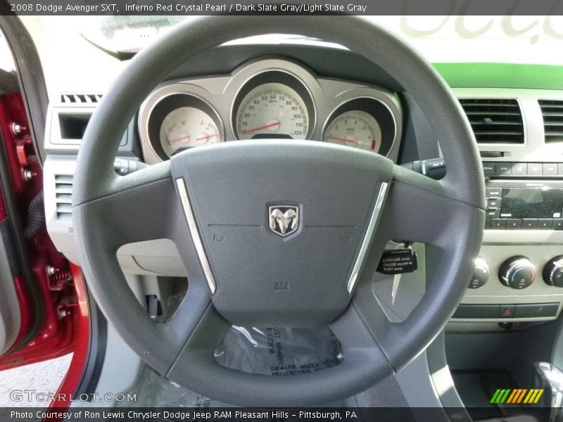 Inferno Red Crystal Pearl / Dark Slate Gray/Light Slate Gray 2008 Dodge Avenger SXT