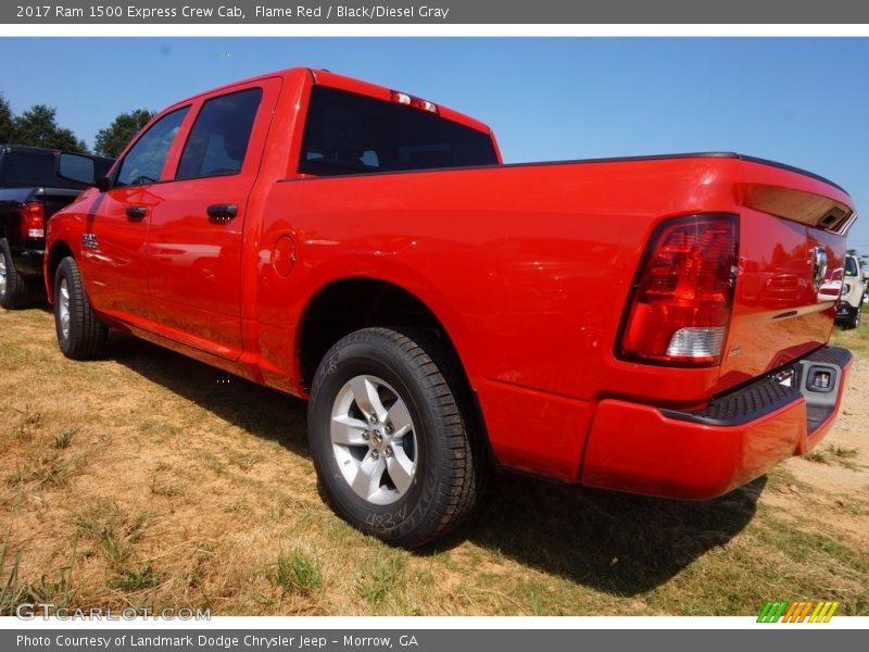 Flame Red / Black/Diesel Gray 2017 Ram 1500 Express Crew Cab