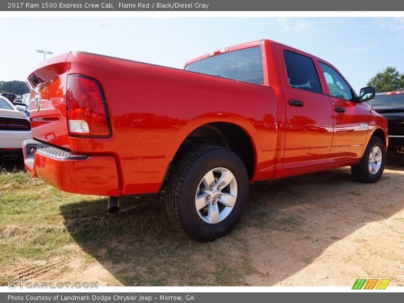 Flame Red / Black/Diesel Gray 2017 Ram 1500 Express Crew Cab