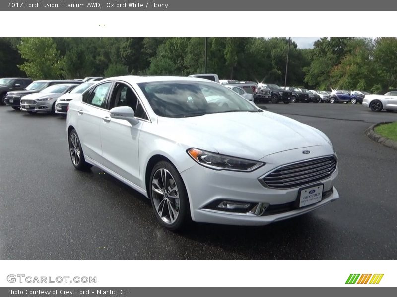 Oxford White / Ebony 2017 Ford Fusion Titanium AWD