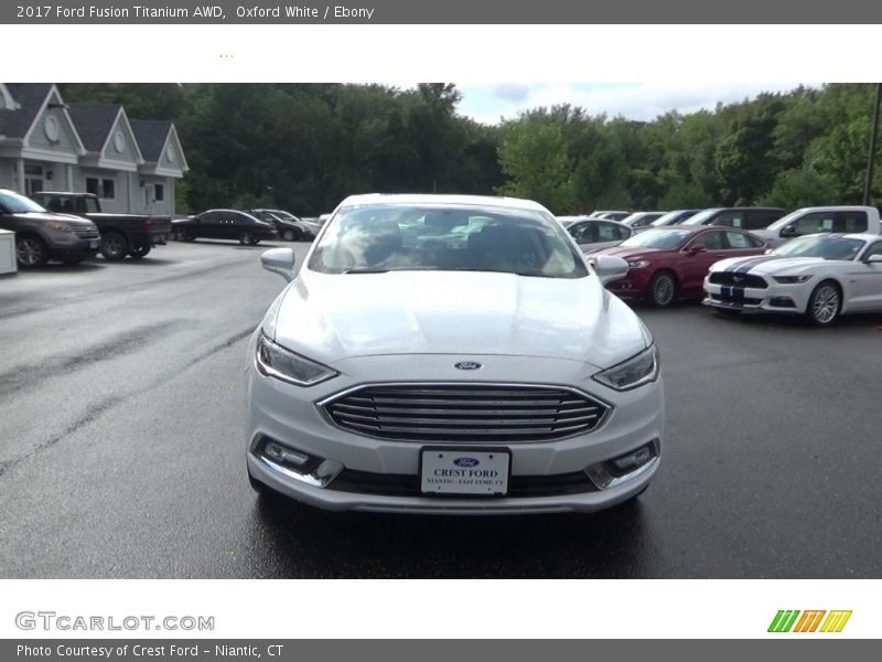 Oxford White / Ebony 2017 Ford Fusion Titanium AWD