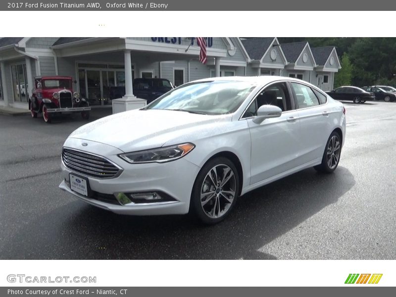 Oxford White / Ebony 2017 Ford Fusion Titanium AWD
