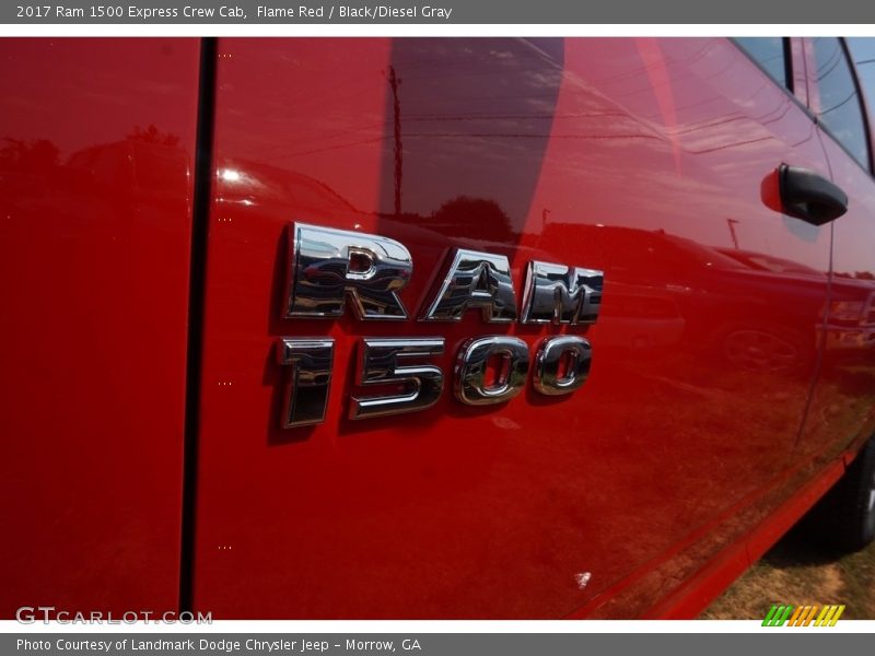 Flame Red / Black/Diesel Gray 2017 Ram 1500 Express Crew Cab