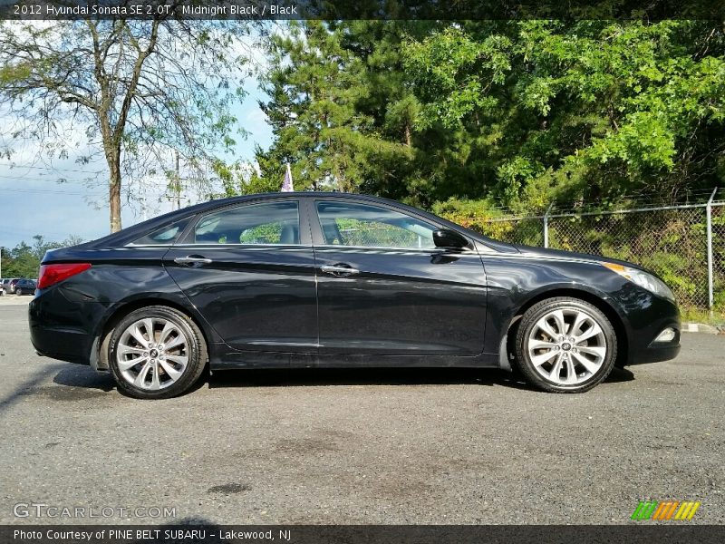 Midnight Black / Black 2012 Hyundai Sonata SE 2.0T