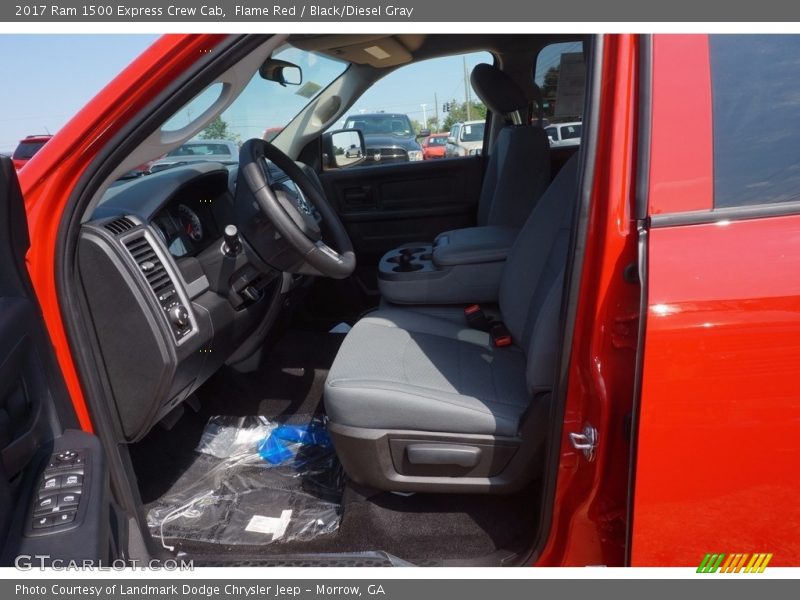 Flame Red / Black/Diesel Gray 2017 Ram 1500 Express Crew Cab