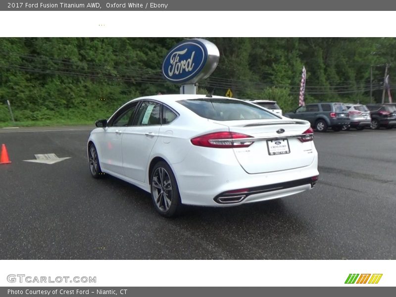 Oxford White / Ebony 2017 Ford Fusion Titanium AWD