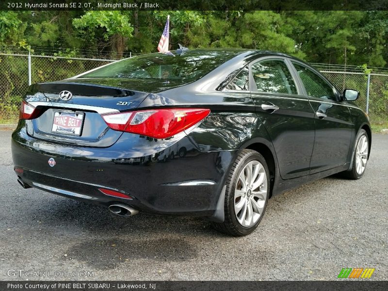 Midnight Black / Black 2012 Hyundai Sonata SE 2.0T