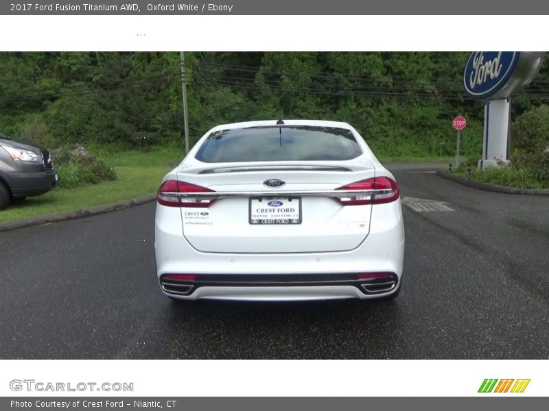 Oxford White / Ebony 2017 Ford Fusion Titanium AWD