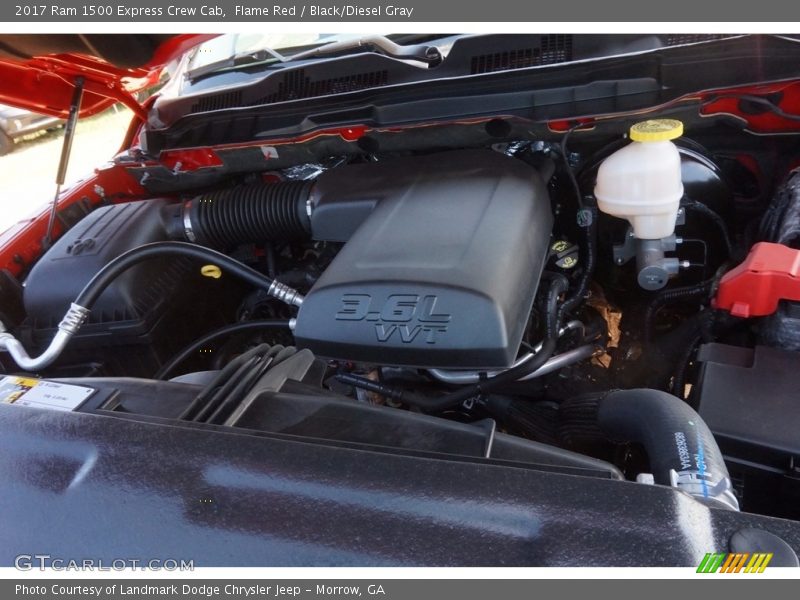 Flame Red / Black/Diesel Gray 2017 Ram 1500 Express Crew Cab