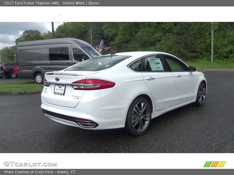 Oxford White / Ebony 2017 Ford Fusion Titanium AWD
