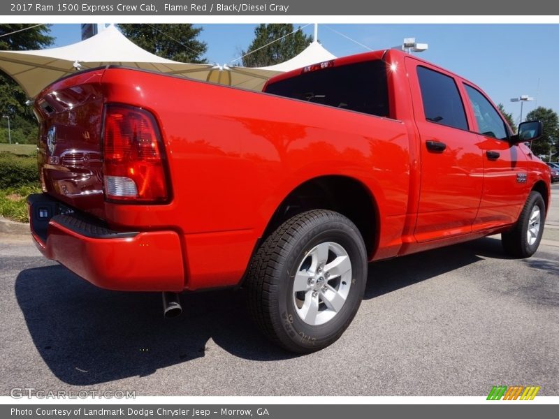 Flame Red / Black/Diesel Gray 2017 Ram 1500 Express Crew Cab