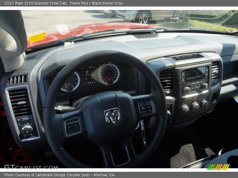 Flame Red / Black/Diesel Gray 2017 Ram 1500 Express Crew Cab