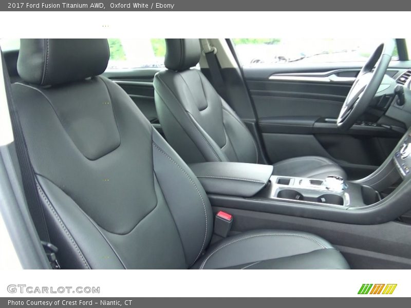 Oxford White / Ebony 2017 Ford Fusion Titanium AWD
