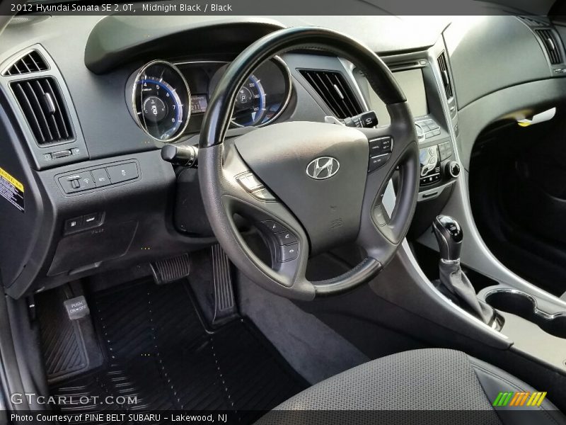 Midnight Black / Black 2012 Hyundai Sonata SE 2.0T