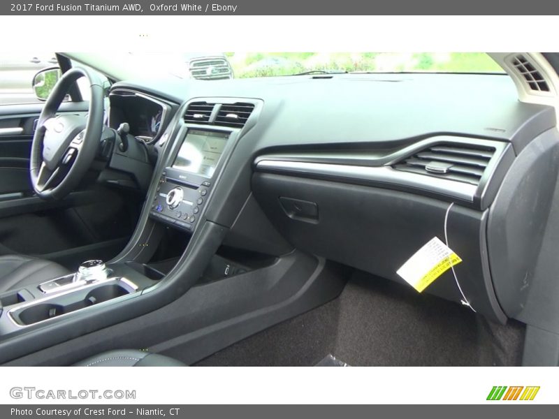 Oxford White / Ebony 2017 Ford Fusion Titanium AWD