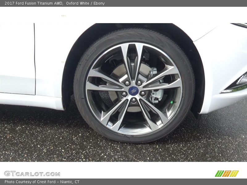 Oxford White / Ebony 2017 Ford Fusion Titanium AWD