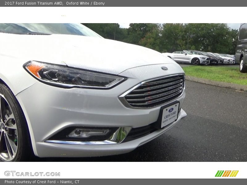 Oxford White / Ebony 2017 Ford Fusion Titanium AWD